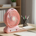 USB powered portable desk fan with adjustable speed control