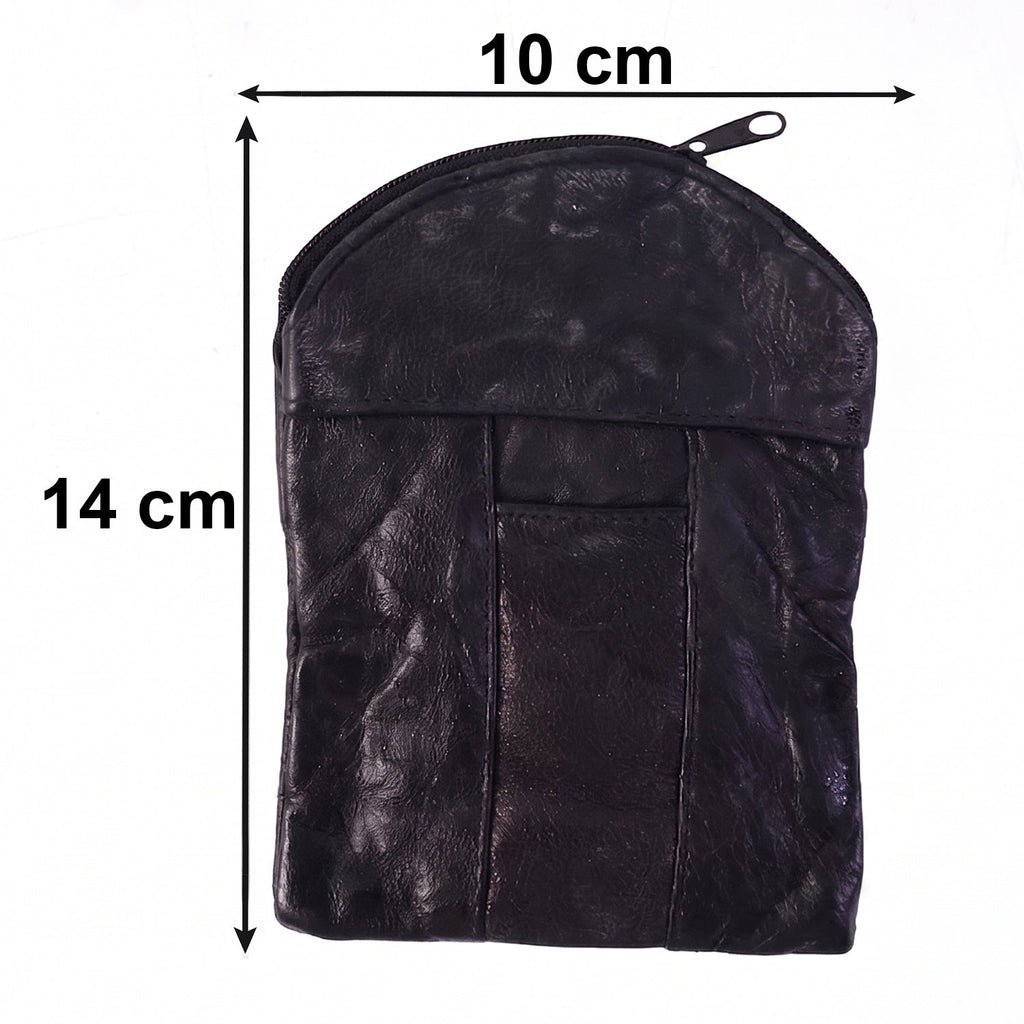 Versatile black mini pouch suitable for men and women for everyday use.