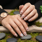 Press-On Nails set with included adhesive glue for easy application.