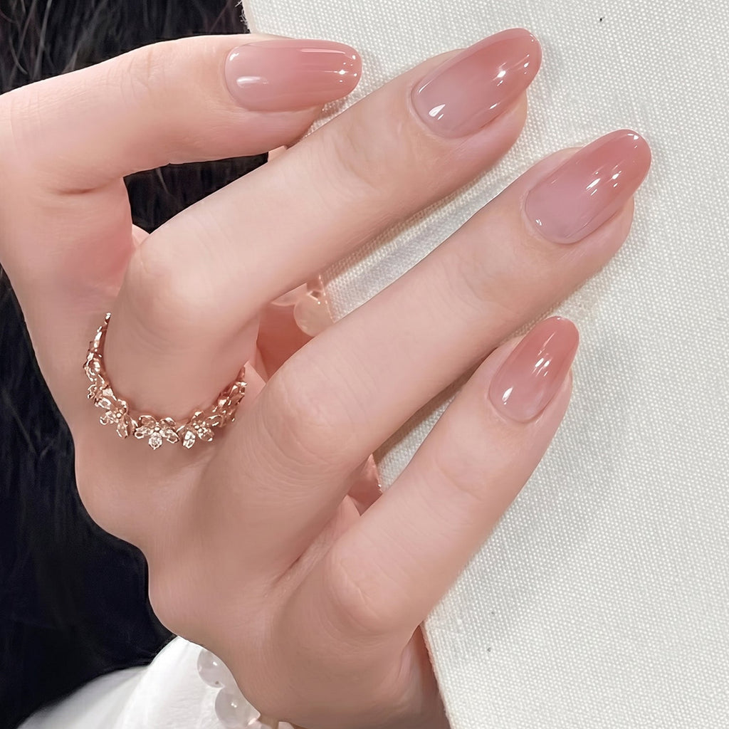 Nail tips application detail