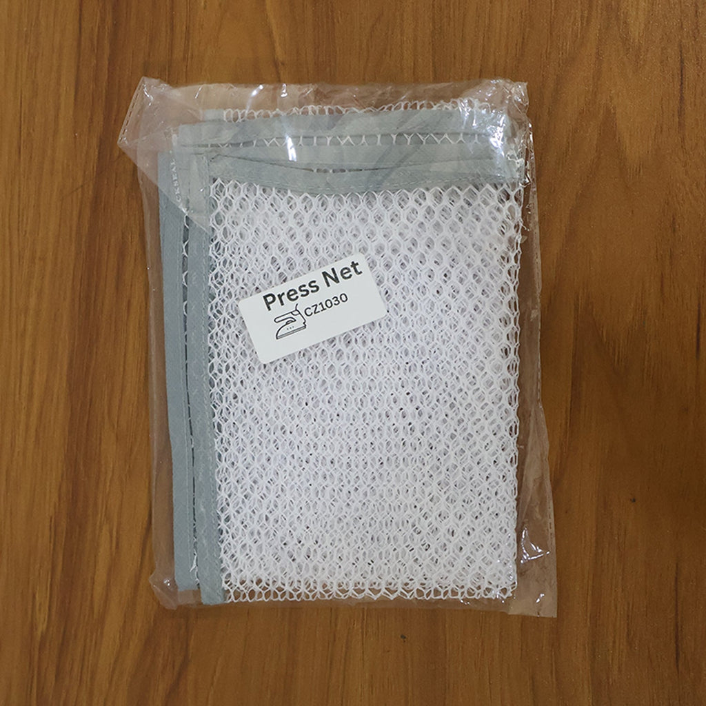 Folded Large Ironing Press Net mesh protector cloth for easy storage