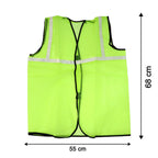 Size chart for the reflective safety jacket to ensure a perfect fit.