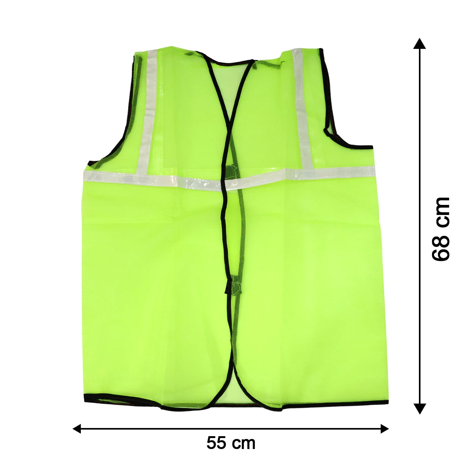 Size chart for the reflective safety jacket to ensure a perfect fit.