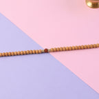 Sandalwood Mala with Rudraksha Beads, Chandan Japa Mala for Puja and Wear (1 Pc)
