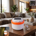 Solar rechargeable LED emergency light and portable camping lantern (1 pc)