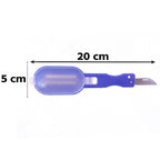 Fish descaling tool with enclosed lid to reduce splatter