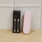 Durable reusable silicone swabs with storage case