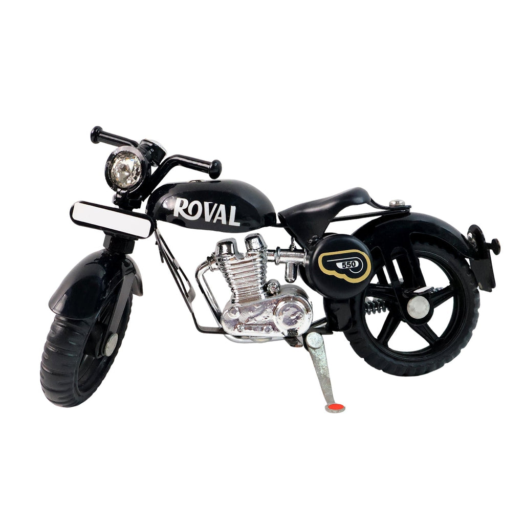 Stylish metal bullet bike miniature toy perfect for desk décor