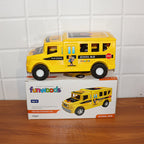 Friction toy bus car with bright graphics and safe rounded edges