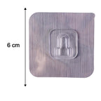 Self adhesive wall hook size reference for home use.