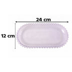 Elegant 9 inch glass serving dish for home and festive use