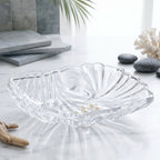 Decorative crystal turtle on tray for home and office decor