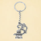 Trishul metal keychain with sturdy ring for keys
