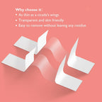 Double-sided body tape strips for clothing support