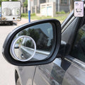 Wide angle blind spot mirror, round convex HD stick on car side mirror (2 pc set)