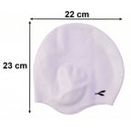 Pool-friendly waterproof swimming cap