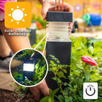 Decorative solar outdoor light for garden pathways