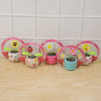 Fun solar powered flower pot toy that dances with light