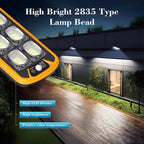 Dusk to dawn solar wall light for outdoor security