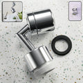 Splash filter faucet aerator swivel
