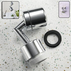 Splash filter faucet aerator swivel