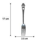 Compact stainless steel cutlery kit with pouch for picnics
