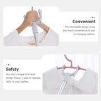 Hanger picker rod for wardrobe and high shelves