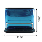 Kitchen sink caddy with compartments for sponge and soap