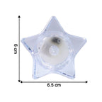 Battery-powered star-shaped LED candle for decoration