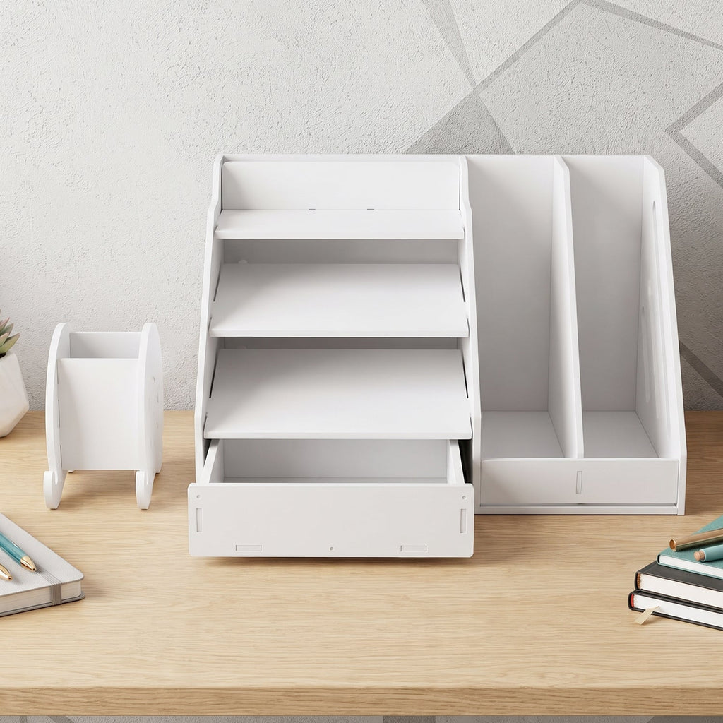 Storage cabinet compartments view