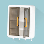 Front view of wall-mounted kitchen storage cabinet