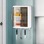 kitchen storage cabinet installed on wall in modern kitchen