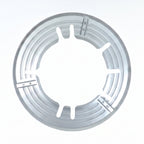 Durable steel wok holder for gas hobs and burners
