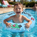 easy-to-inflate kids swim ring for pool activities