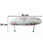 Mini ironing board with sturdy legs for desk and bed use