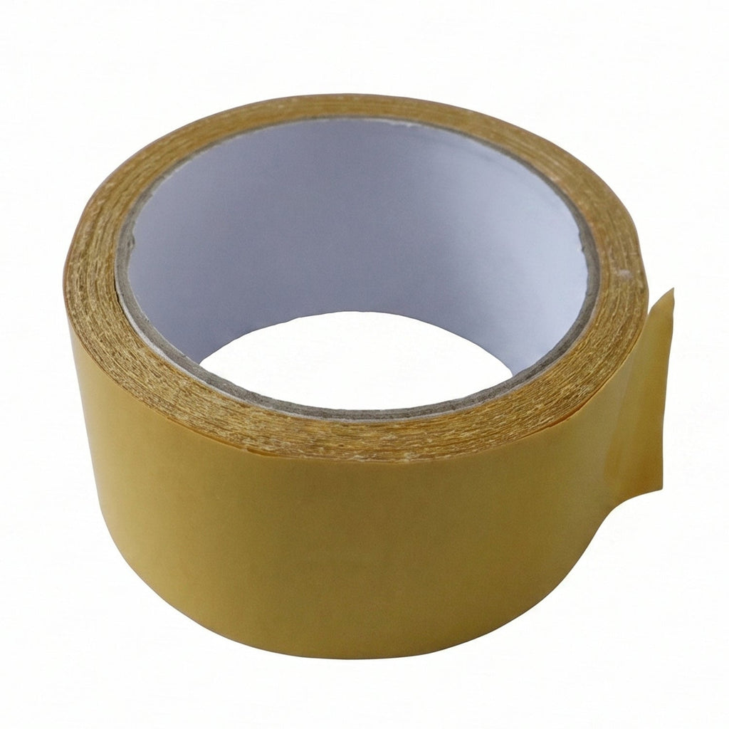 Application of double-sided mesh tape on wall industrial & scientific