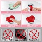 Heart-shaped cabinet handle for drawers and doors in yellow color