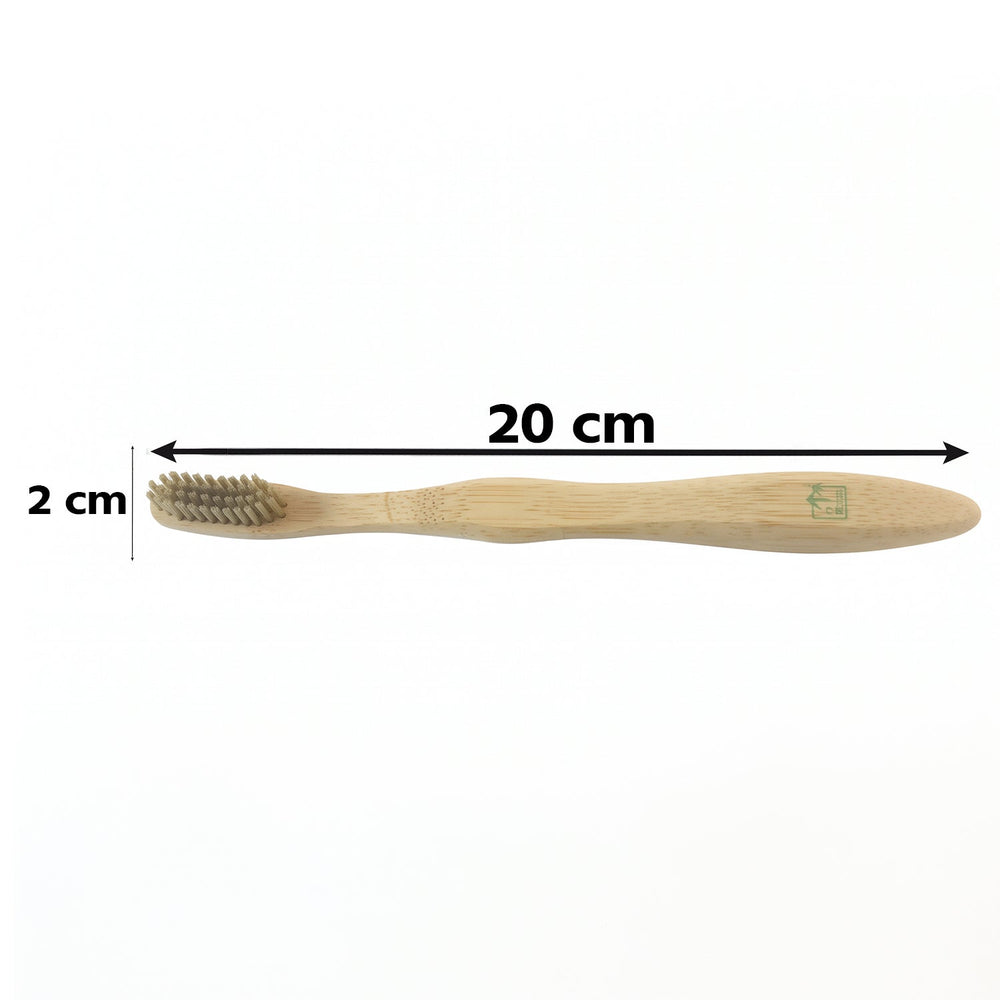 Soft Bristle Bamboo Toothbrush, Eco-Friendly Wooden Toothbrush for Travel (1 Pc)
