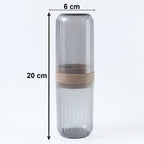 Easy carry foldable travel toothbrush cup design