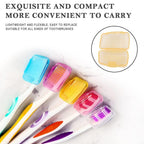 Breathable toothbrush head covers for clean bristles