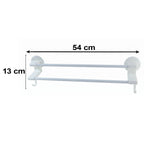 Double bar rack towels hanging