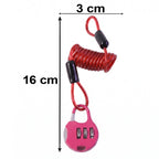 Coiled wire lock stretch view