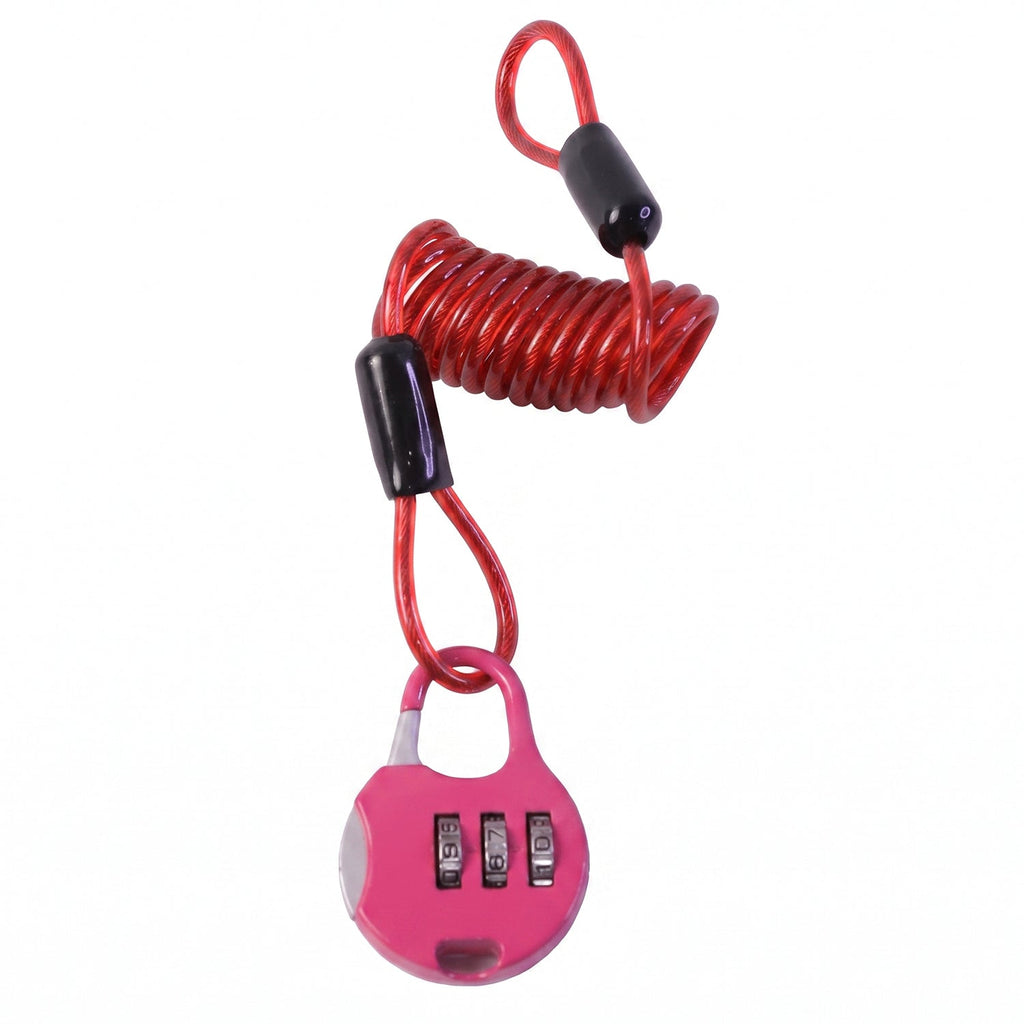 Cable lock number dial detail