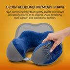 Memory foam neck pillow size
