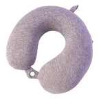 Grey melange travel pillow for head and neck support
