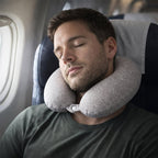 Supportive travel cushion to ease neck strain on the go