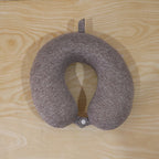 Everyday grey neck pillow for planes, buses and desks
