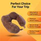 Comfortable U shape support pillow for napping on journeys