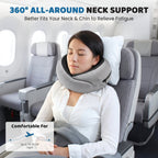 Ergonomic U shaped pillow to reduce neck strain while travelling