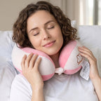 Supportive travel pillow to ease neck strain on the go